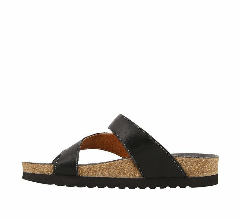 Birkenstock Lola Læder Sandaler Dame Sort | DK 382XYU